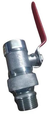 10 Bar stainless steel ball valve, Color : Silver Red