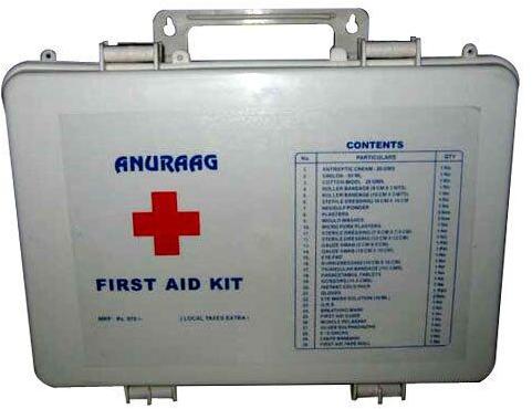 Plastic FIRST AID KIT, Color : WHITE