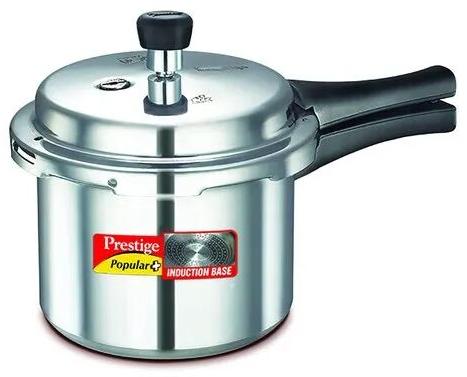 Aluminium pressure cooker, Color : Silver