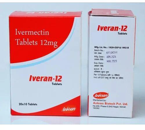 Ivermectin Tablets, Packaging Type : Box