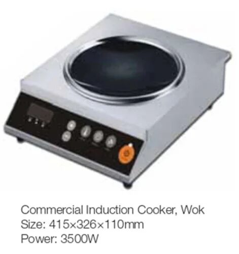 Commercial Induction Cooker, Color : Silver, Black