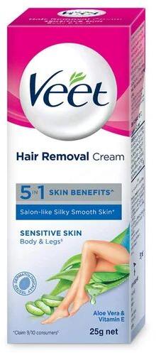 Veet Hair Removal Cream, Packaging Size : 25g