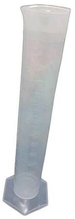 Cylindrical Polypropylene Measuring Cylinder, Color : White