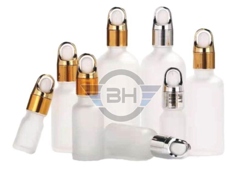 Clear Frosted Glass Dropper Bottle