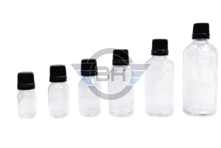 Clear Glass Bottle with Seal Cap