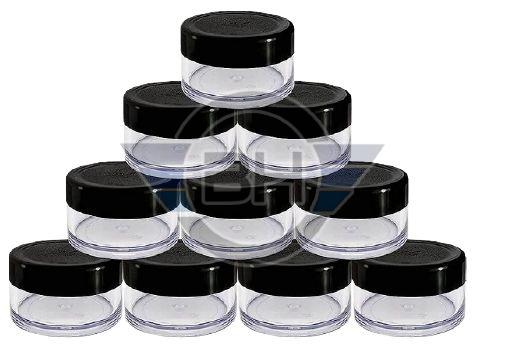 San Acrylic Jar With Black Cap