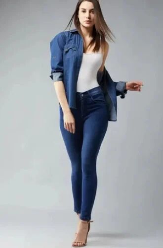 Women Slim Fit Denim Jeans, Waist Size : 32