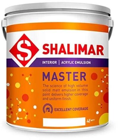Shalimar Emulsion Paints, Packaging Size : Bucket of 4 Litre