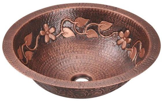 Brown Glossy Copper Wash Basin