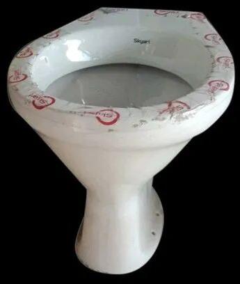 Ceramic Western Toilet Seat, Color : White