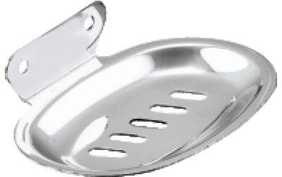 Silver Stainless Steel Oval Soap Dish, for Bathroom Fittings