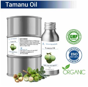 Greenish-yellow. tamanu oil