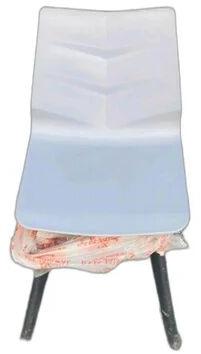 Plastic Shell Chair, for Home, Color : White