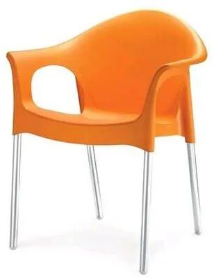 Plastic Shell Chair, Color : Orange