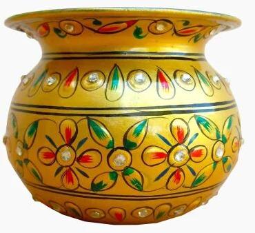 Stainless Steel Traditional Kalash, Color : Golden