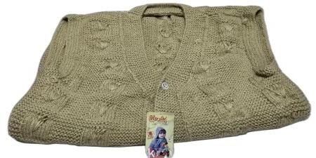 Wendy Brown Woolen Ladies Half Sleeve Sweater, Size : 38 Inch