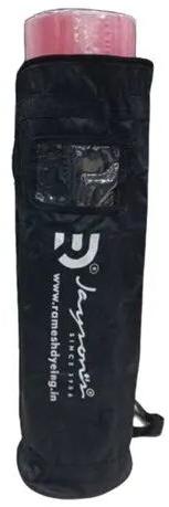 Polyester Plain Yoga Mat Bag, Color : Black