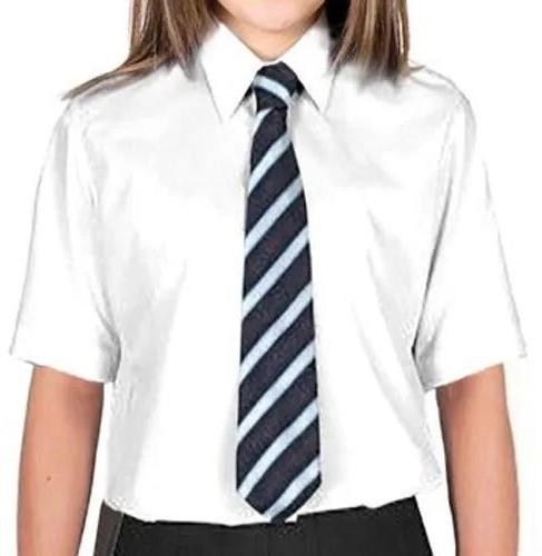 Plain Girls School Shirt, Size : All Size