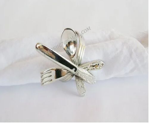 Brass Napkin Ring, Color : Silver