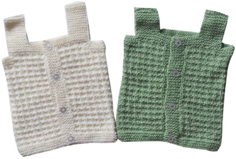 half sleeve hand knitted newborn sweater