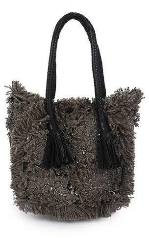 Leather Embroidery Boho Bag, Style : Handled