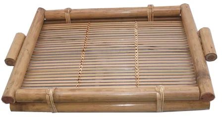 Handmade Bamboo Tray, for Homes, Hotels, Restaurants, Feature : Light Weight, Eco-friendly, Durable