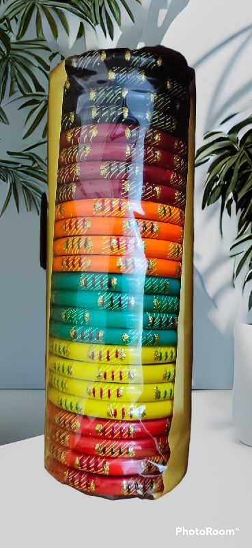 300g jarkan glass bangles, Color : Multicolour