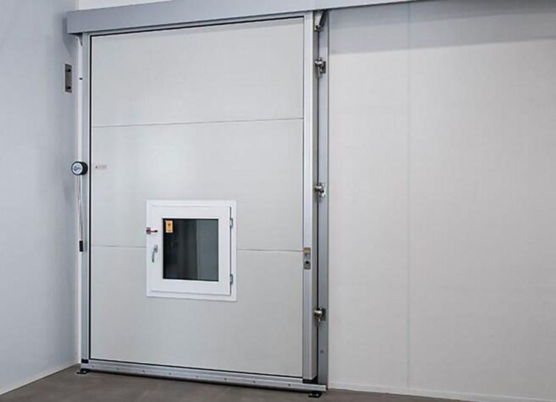 Grey Sliding Metal Coated Cold Storage Doors