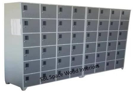 Mild Steel Storage Locker, Color : Gray