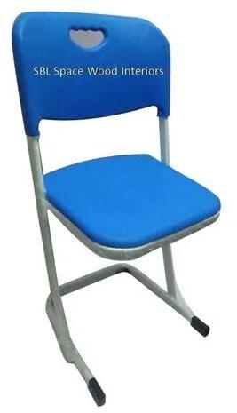 Powder Coating Metal Student Study Chair, Color : White