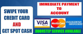 cash against credit card