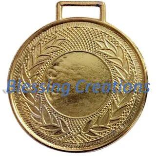 Round Gold Medal, Color : Golden