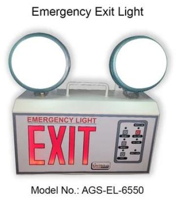 Off White Emergency Exit Light, for Hotel, Hospital, Commercial, DMRC, MMRC, Construction Site.