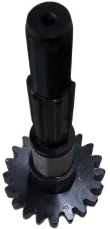 Round Mild Steel Worm Shaft, Color : Black