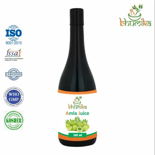 Bhumika Amla Herbal Juice, Packaging Type : Bottle