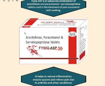 Fysiq Asp Tablets, Packaging Size : 10 X 10