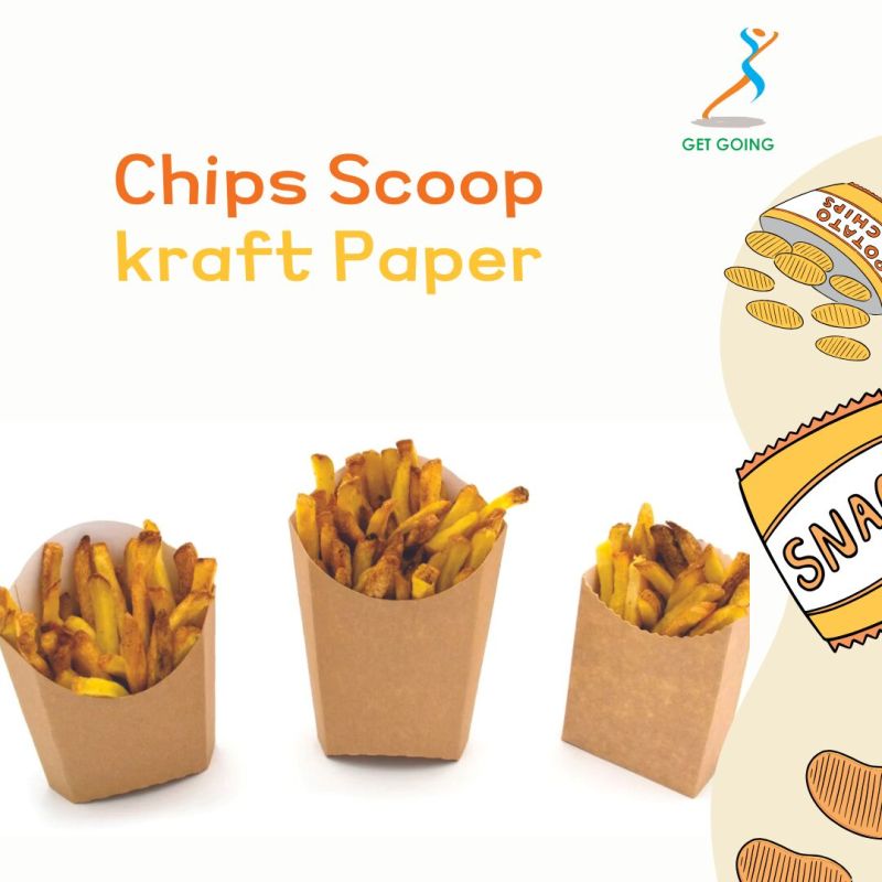 Kraft Paper Chip Scoop Cup
