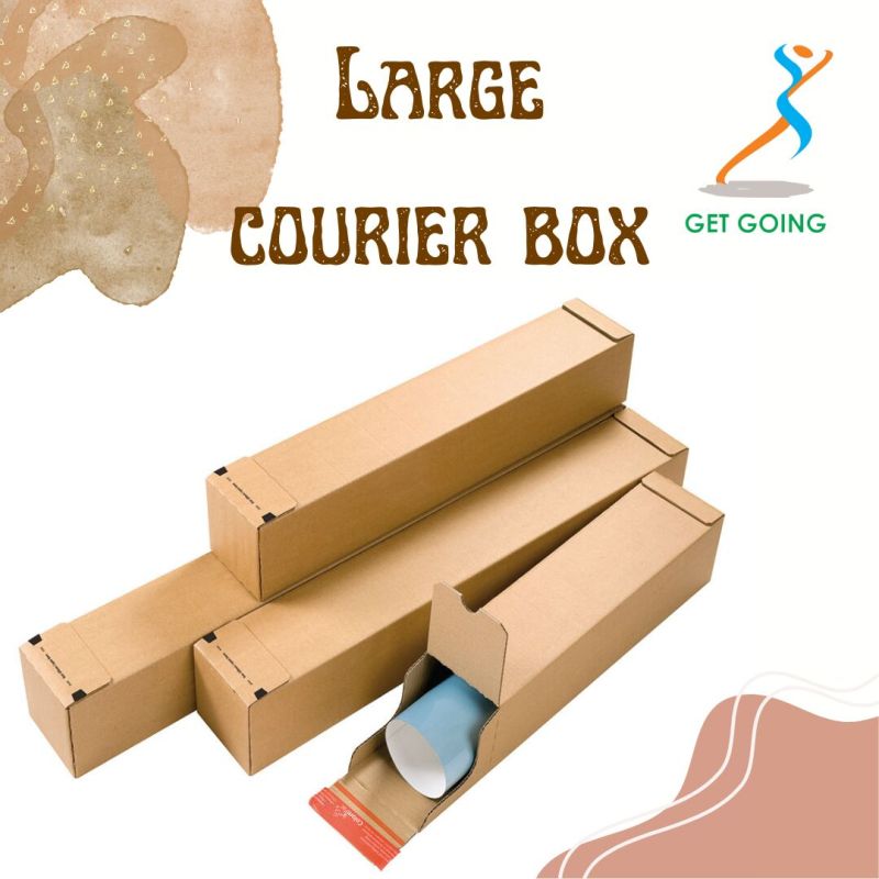 Brown Plain Corrugated Paper Large Courier Box, for Products Packaging, Size : Multisizes