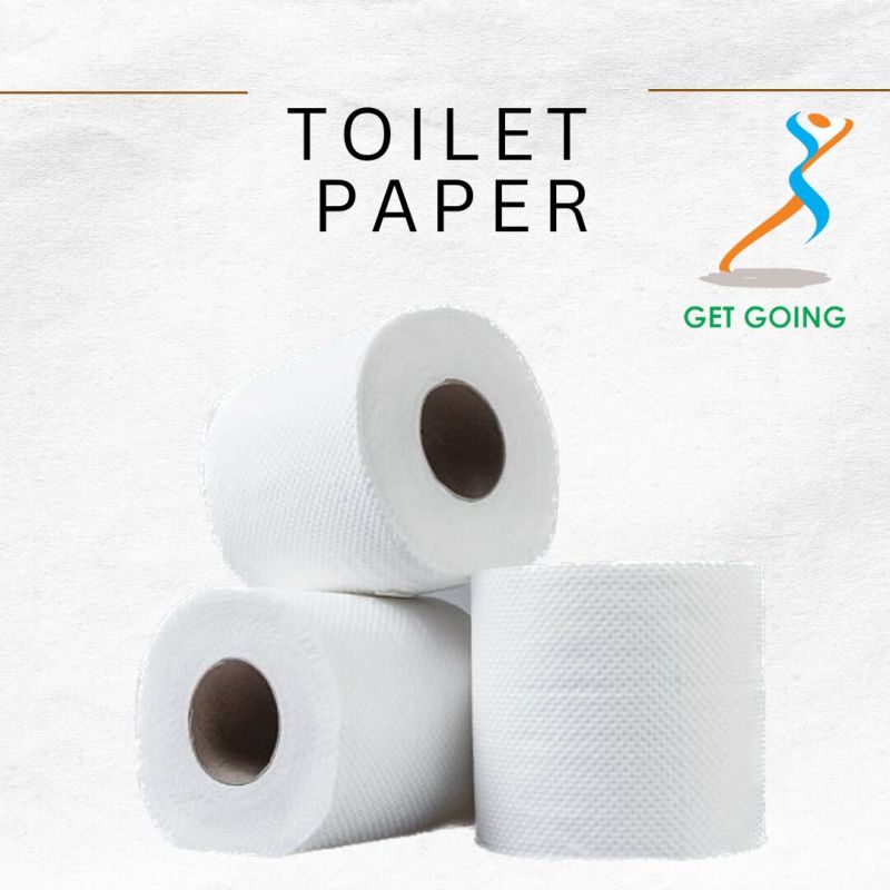 Get Going Plain White Toilet Paper Roll, Feature : Recyclable, Premium Quality, Fine Finish, Eco Friendly