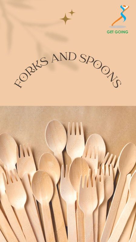 Wooden Fork & Spoon