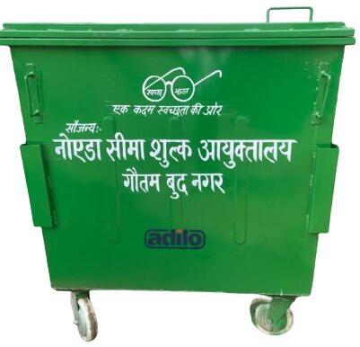 Wheeled HDPE Garbage Dustbins 1100 Ltrs, for Outdoor Trash, Refuse Collection, Feature : Durable, Eco-Friendly