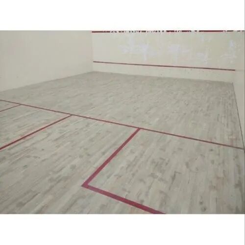 Squash Court Wooden Flooring, Feature : Water Resistant