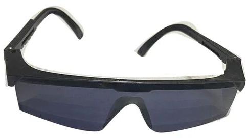 Plain Black Safety Glasses, Frame Type : Plastic