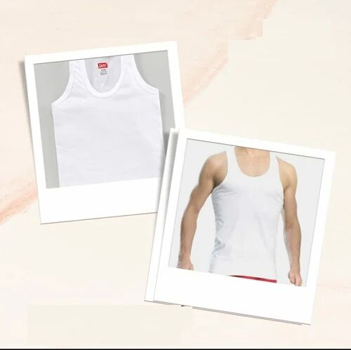 Round Neck Plain Mens Cotton Vest, Size : 4XL