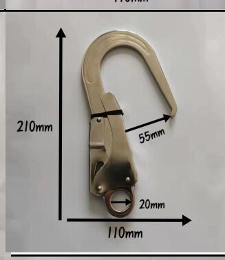 Stiff Coated Stainless Steel Scaffold Hook, For Protective Equipment, Standard : En351