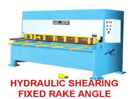 Hydraulic Shearing Fixed Rake Angle Machine