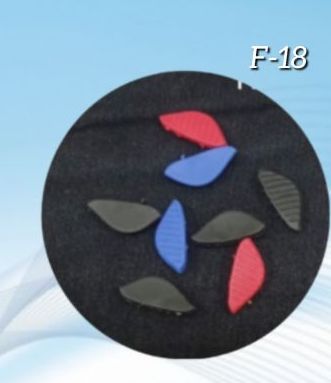 Optimax Multicolor Plain F-18 Rubber Nose Pad, for Eye Glasses, Packaging Type : Plastic Packet