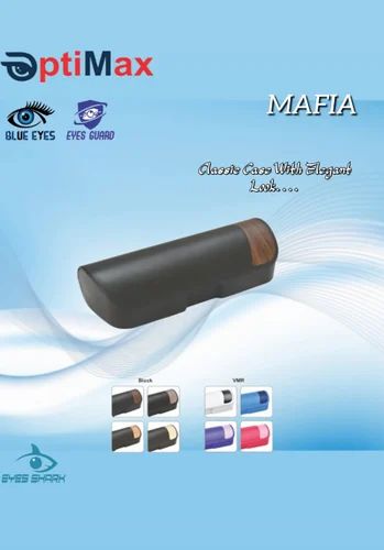 Multicolour Optimax Plain Mafia Plastic Spectacle Case, for Glasses Storage, Feature : Unbreakable