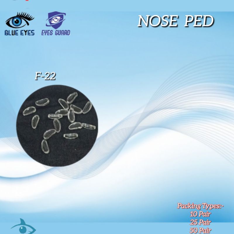 Transparent Plain F-22 Rubber Nose Pad, Packaging Type : Plastic Packet