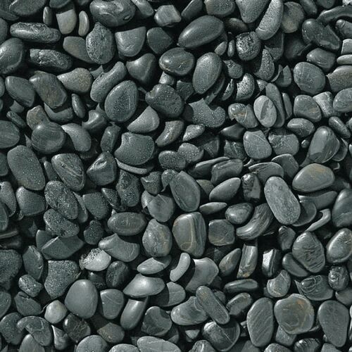 Polished Plain black pebbles, for Construction